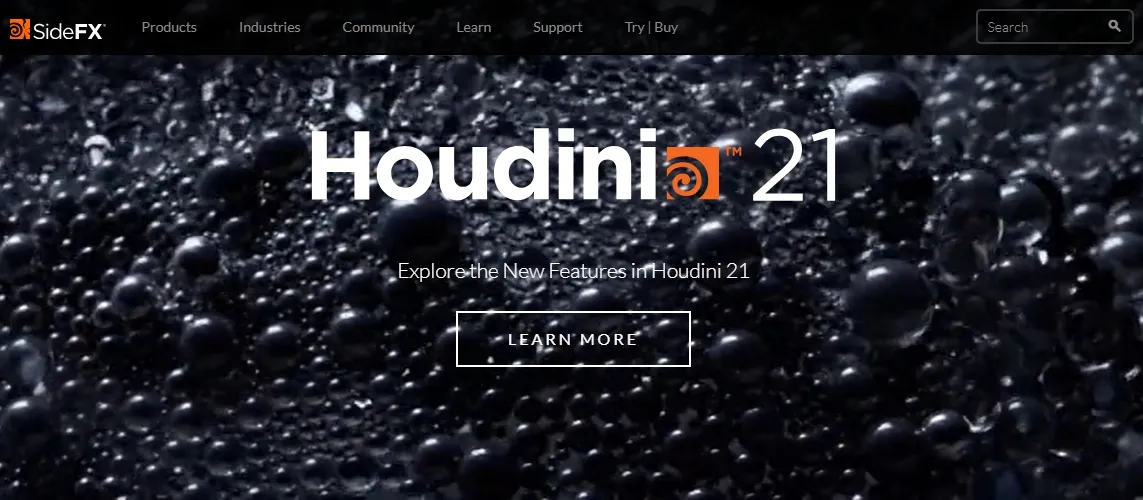 Houdini 21 새 기능 소개 배너 이미지