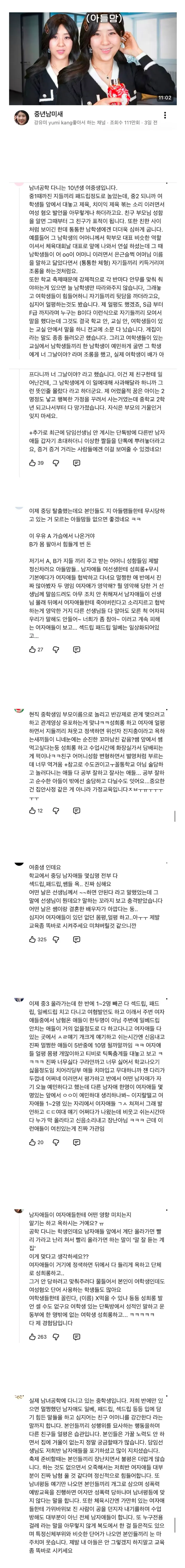 강유미 먹방 영상에 달린 여성 팬들의 응원 댓글 모음