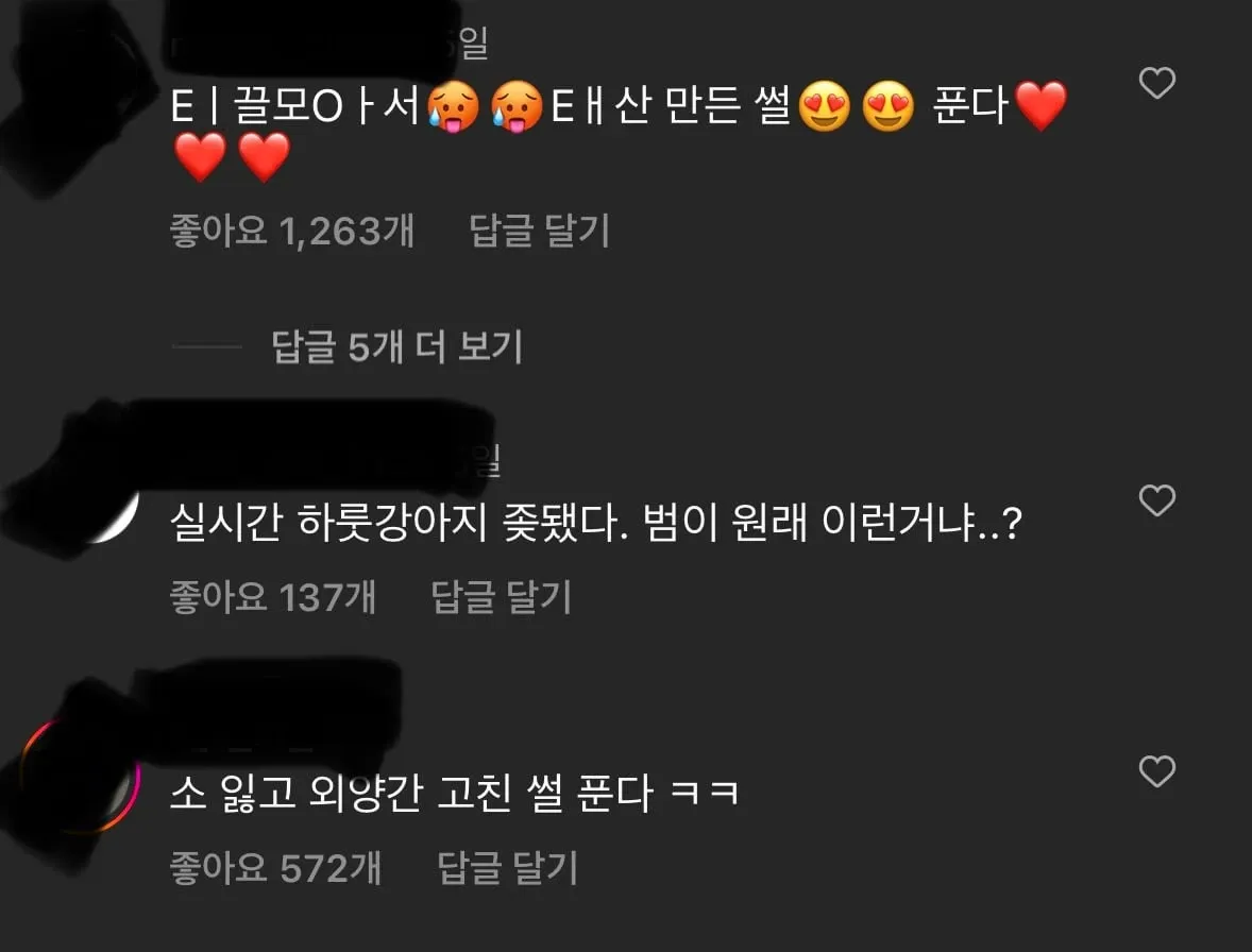 속담을 저급하게 패러디한 유머 게시글 목록