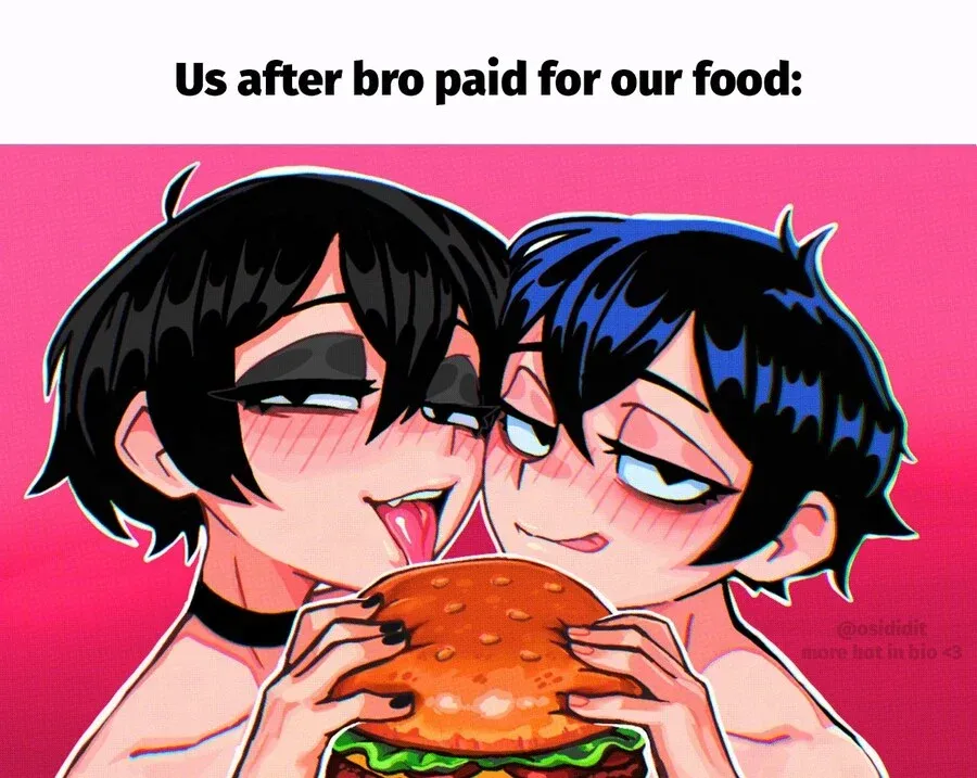 친구가 음식값을 내준 후 기뻐하는 세 명의 남성이 춤추는 밈 이미지