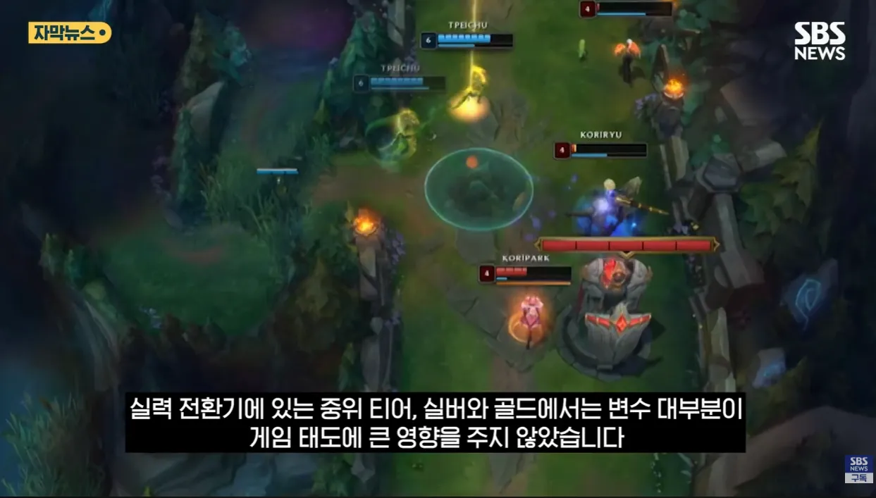 실버·골드 티어에서 변수가 게임 태도에 영향을 주지 않음을 설명하는 텍스트