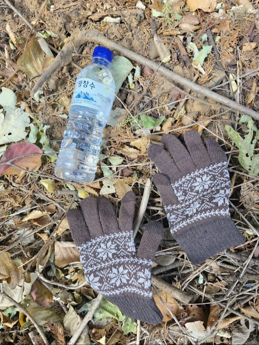 등산 중 복통으로 고통받는 표정의 남성을 묘사한 온라인 커뮤니티 게시글 캡처