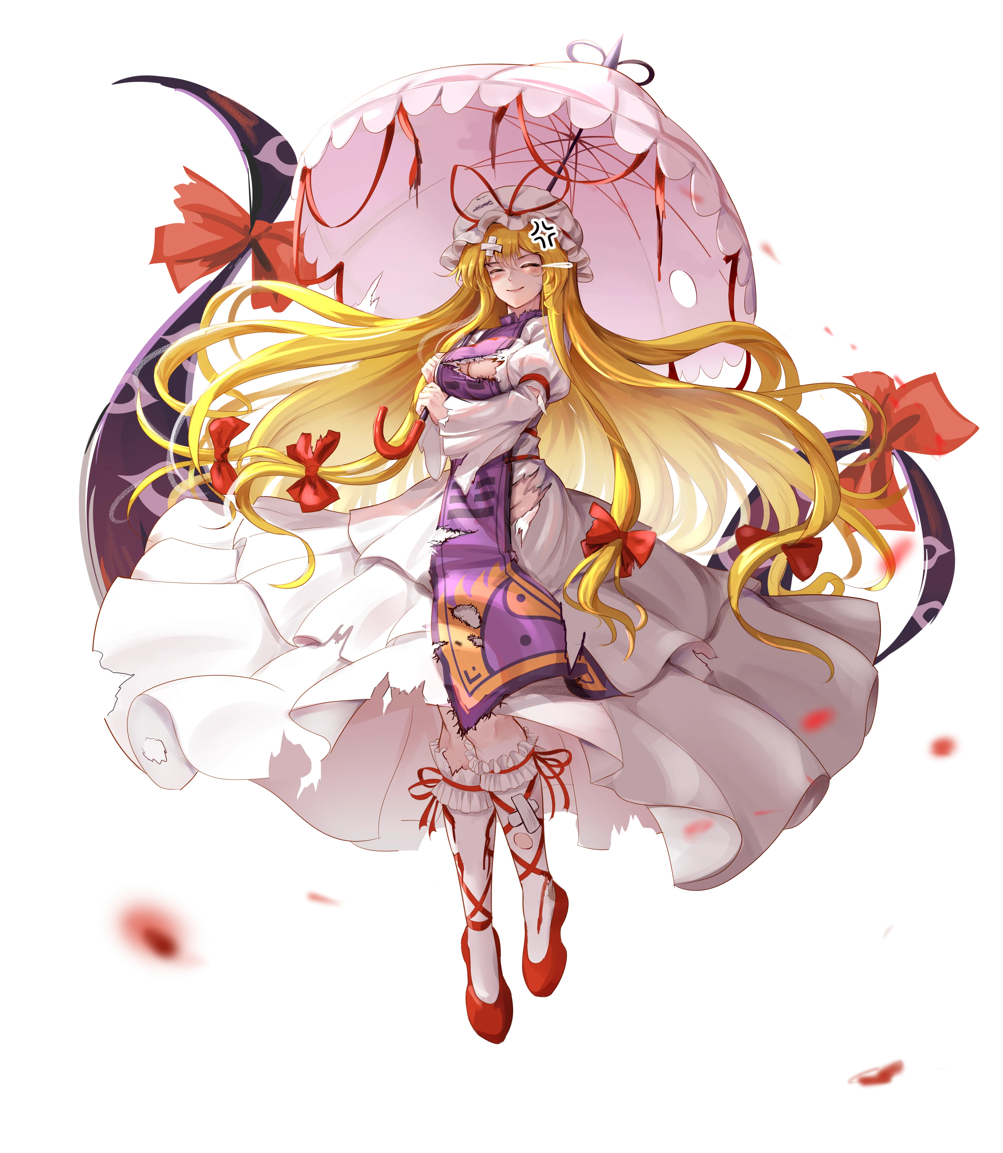 손글씨로 "1/4 = 4"라고 잘못 계산한 수학 문제