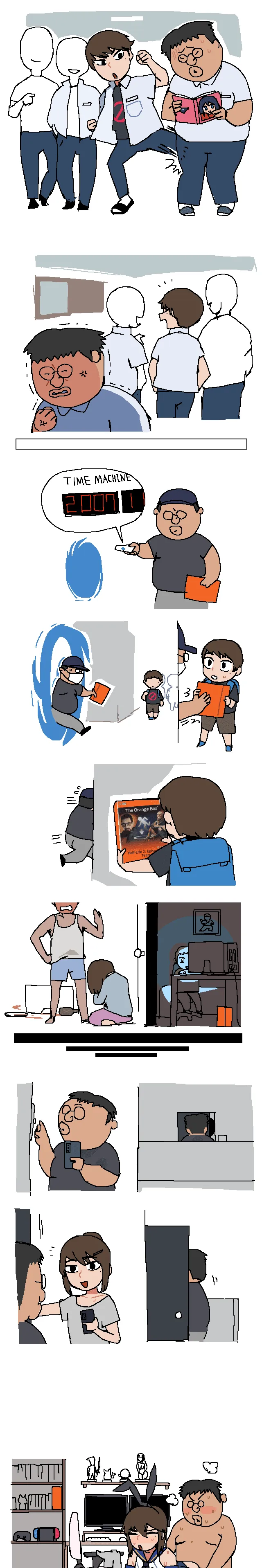 TIME MACHINE 2009 타이틀 로고, 일진 참교육 만화 표지