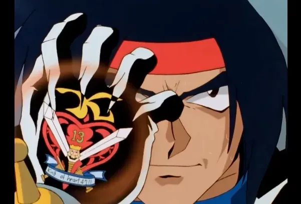 건담 시리즈 주인공들의 탑승 이유를 설명하는 밈, 하트 킹 카드 형식