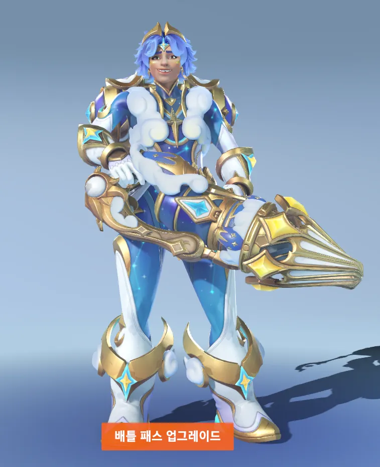 오버워치 배틀 패스 업그레이드 화면