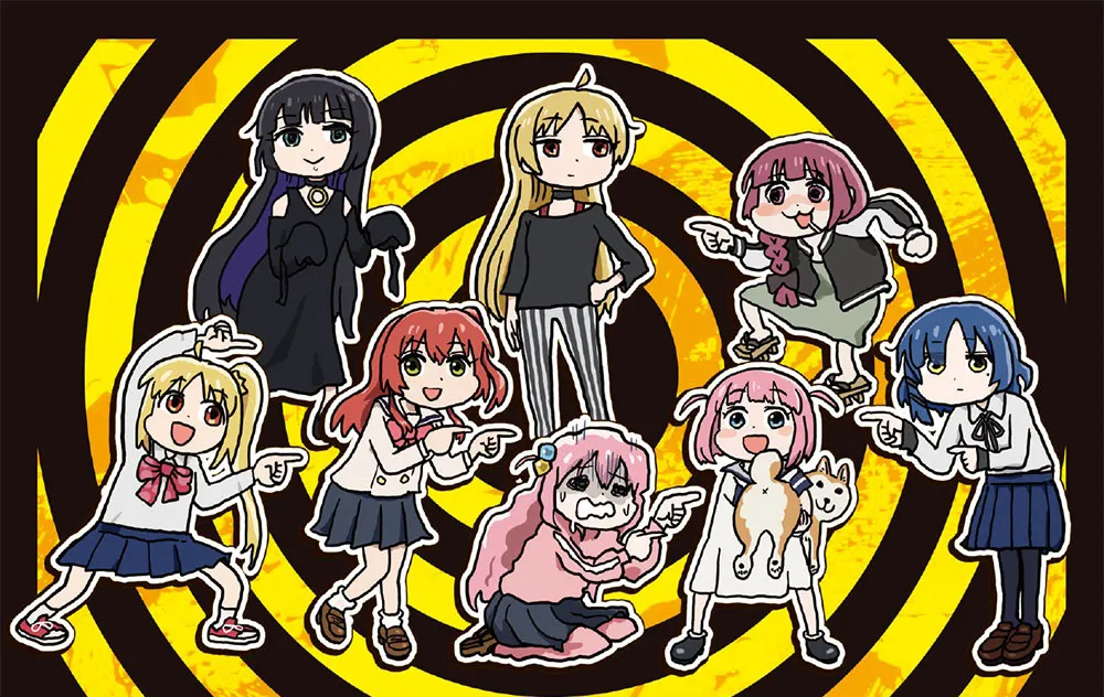 좆소냥이 작가의 애니메이션 스타일 일러스트, 캐릭터가 "k IN |" 텍스트와 함께 등장