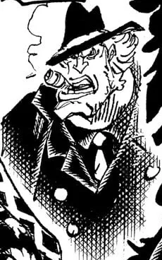 원피스 팬아트: 록스 해적단 소속 캐릭터 말론의 전투 장면 일러스트