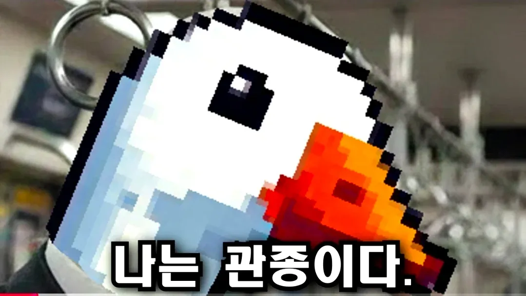 유튜버가 자신을 "나는 관종이다"라고 소개하는 텍스트 이미지