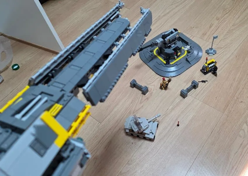 헬다이버 병사가 임무 수행 중인 게임 스크린샷