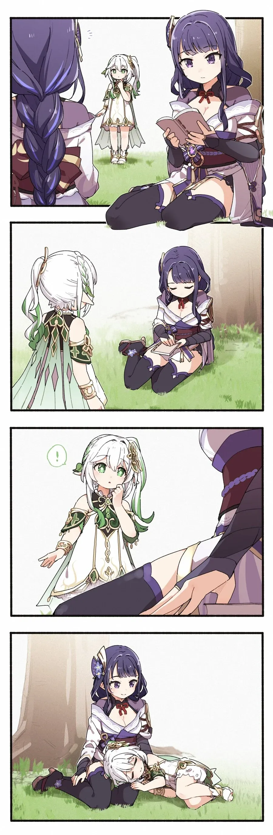 분유향 작가의 일러스트 작품 모음, 다양한 캐릭터 그림 8장