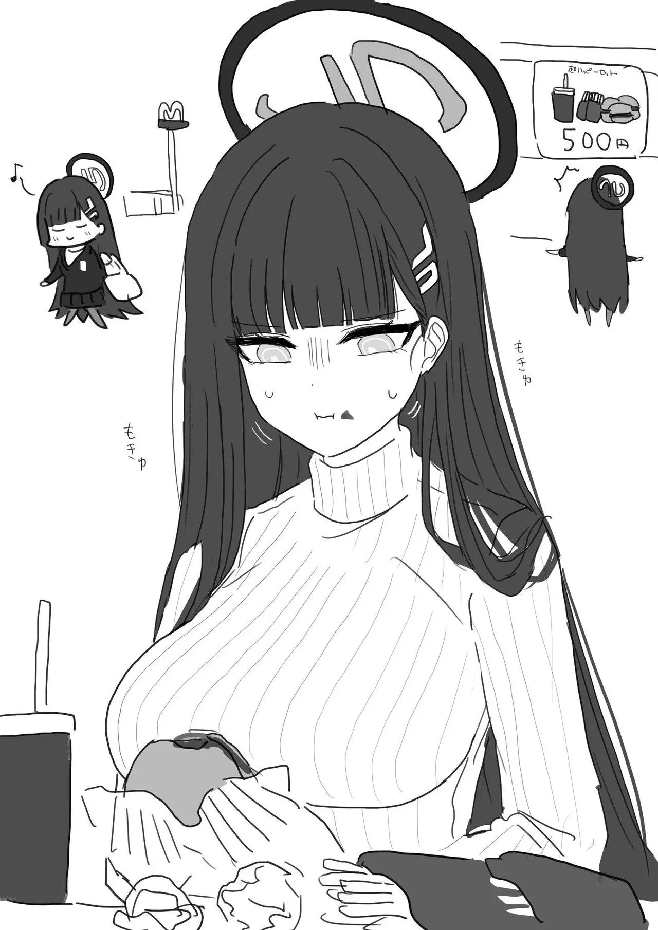 맥도날드 해피세트 500엔 광고, 장난감 3개 포함 이미지