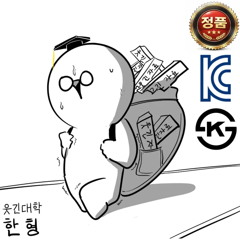 일본인 관광객이 한국 대학교 앞에서 '웃긴대학'이라 적힌 간판을 보며 웃고 있는 밈 이미지