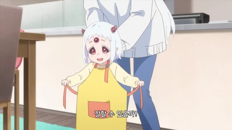 쿠키를 만들며 걱정하는 마왕의 딸