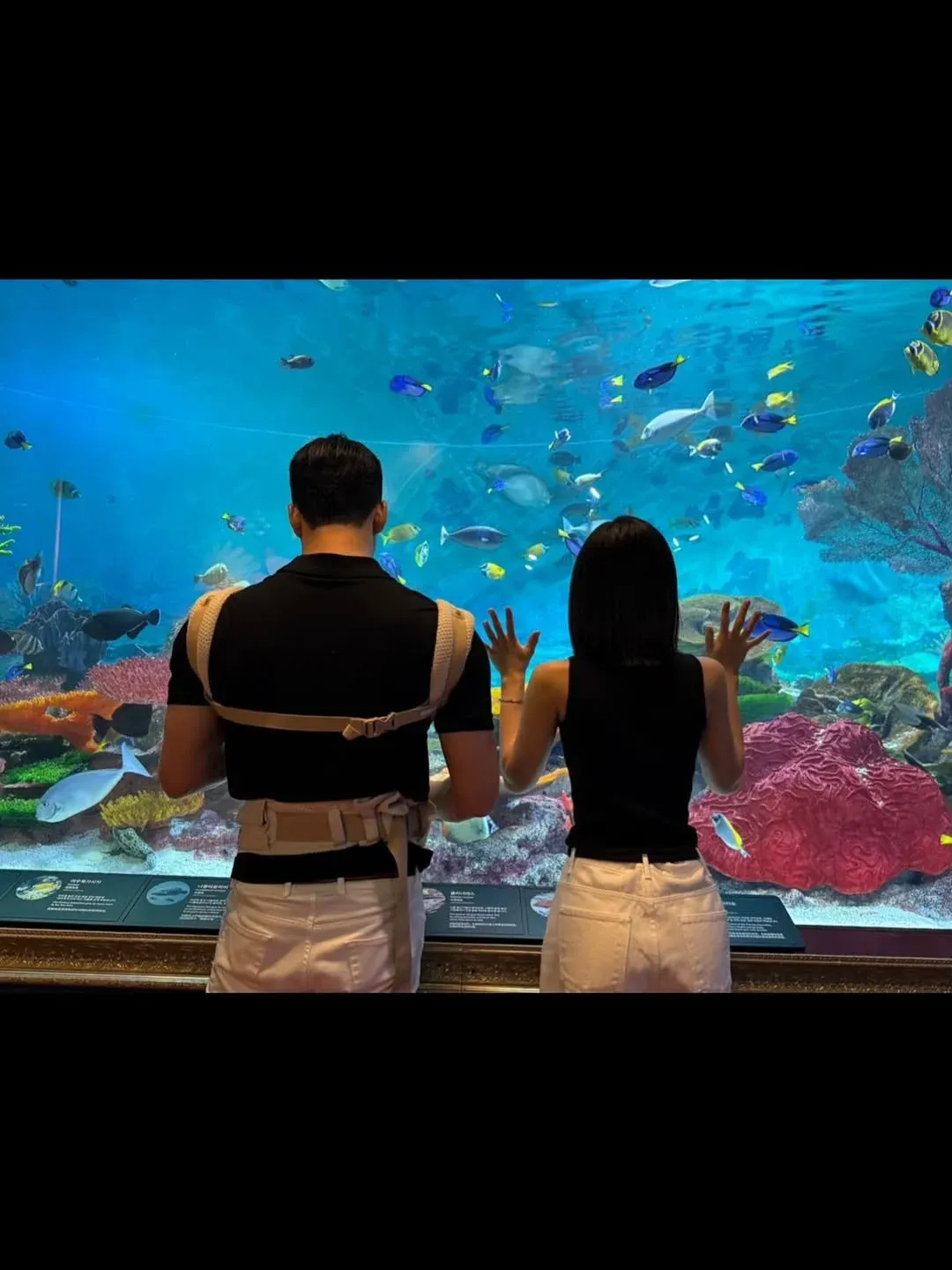 뒷모습으로만 알려진 앨리스 소희 남편의 사진