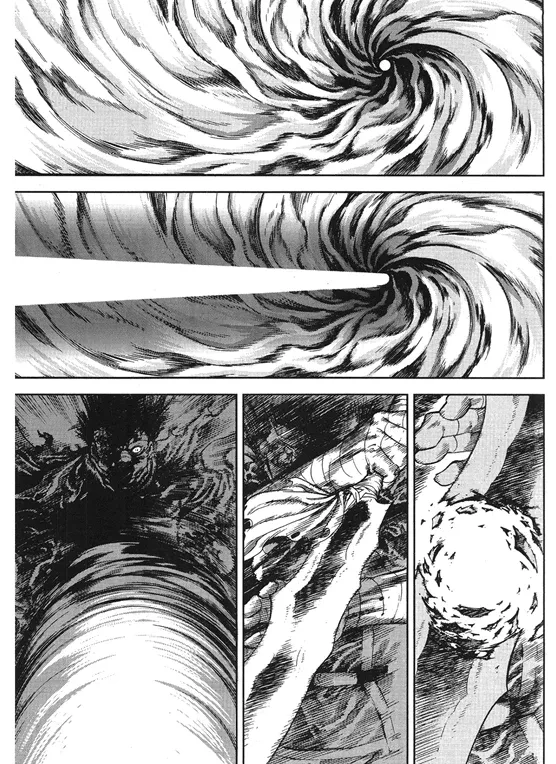 웹툰 고수의 파워스케일 급상승 문제를 다루는 장면