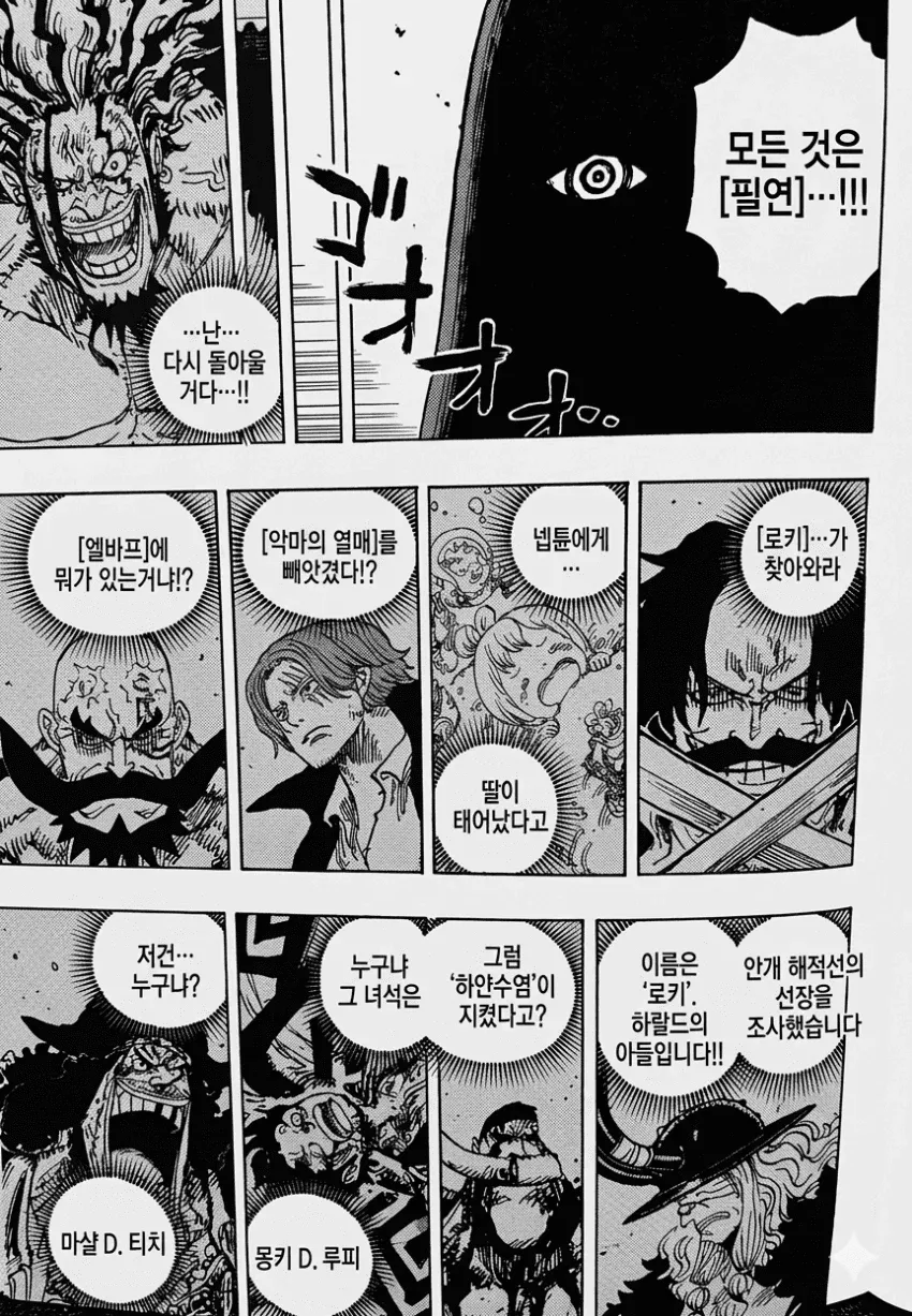 원피스 원연 캐릭터에 대한 스포일러 추측 이론글