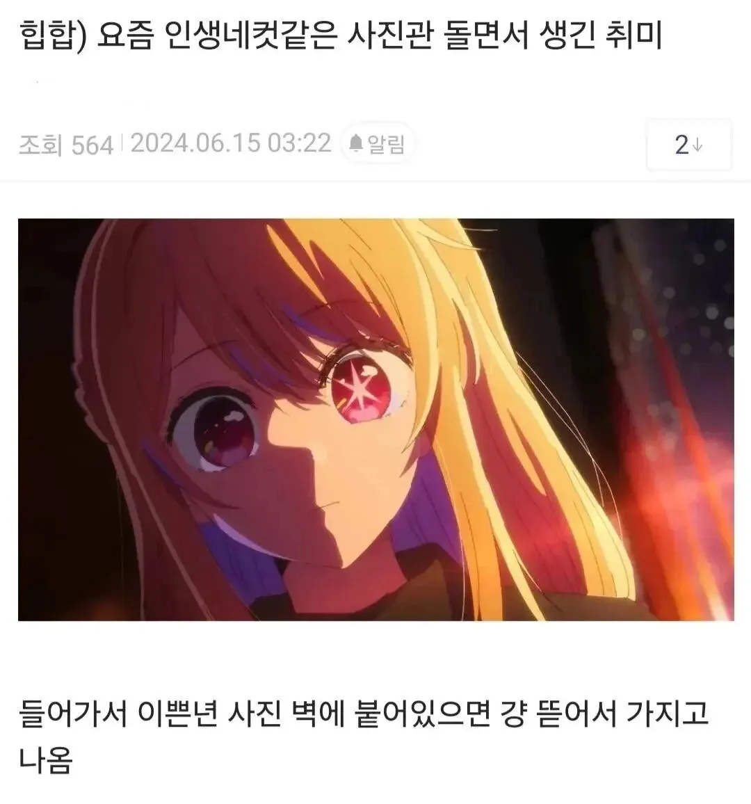 인생네컷 포토부스 벽면에 전시된 사진들