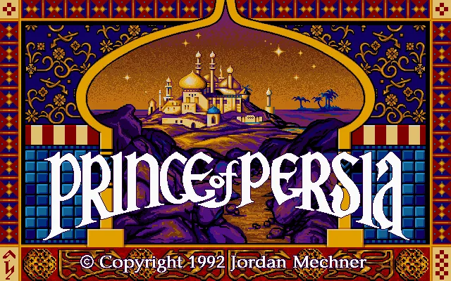 Prince of Persia 1992년 게임 타이틀 화면