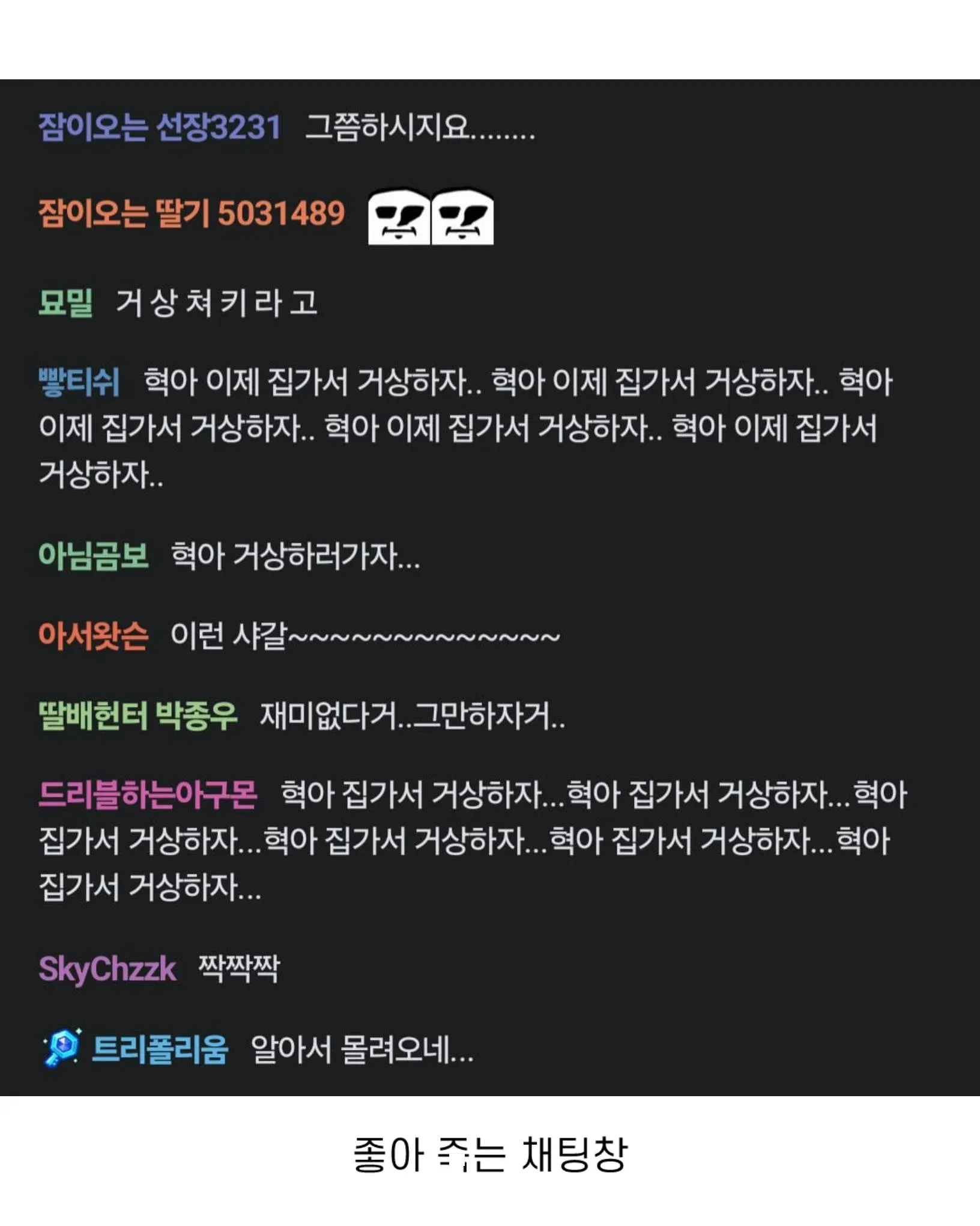 일본 메이드카페 방문 영상의 실시간 채팅창 캡처