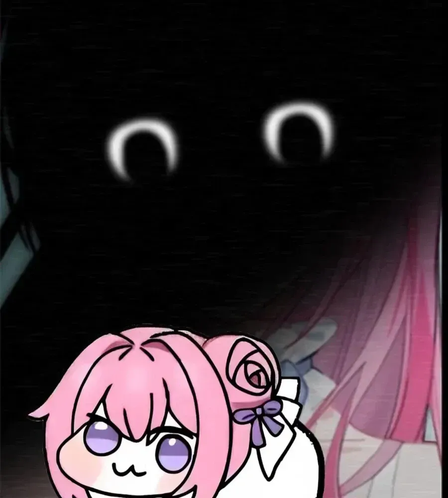 원본 캐릭터가 복제품을 질투하며 바라보는 장면