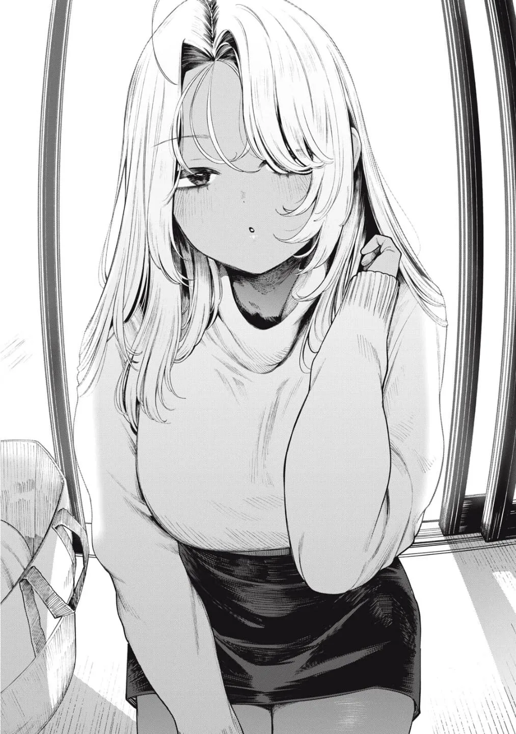 흑갈색 피부의 갸루 여성이 등장하는 일본 만화 컷 모음