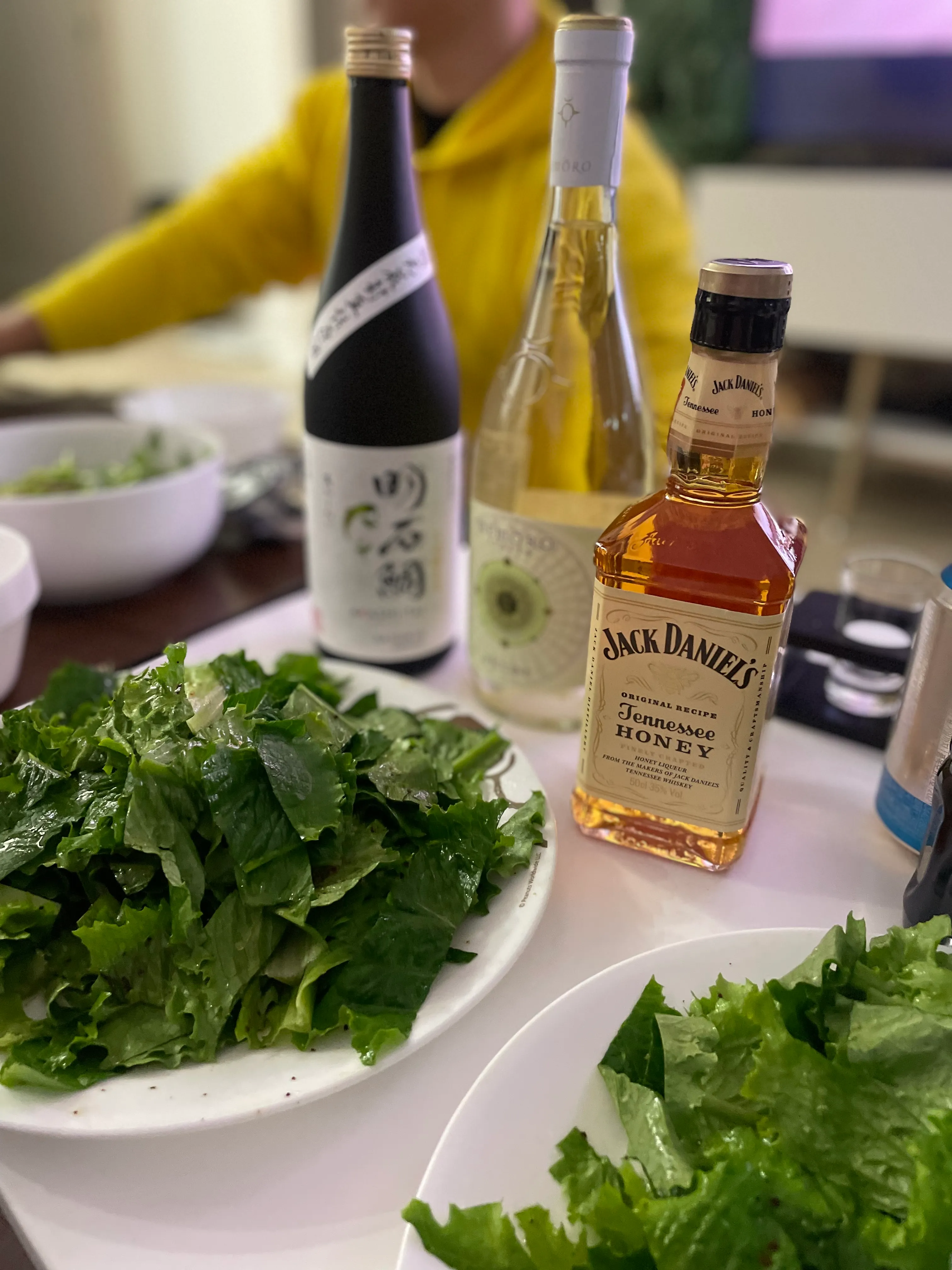 잭 다니엘스 테네시 허니 위스키 병 라벨