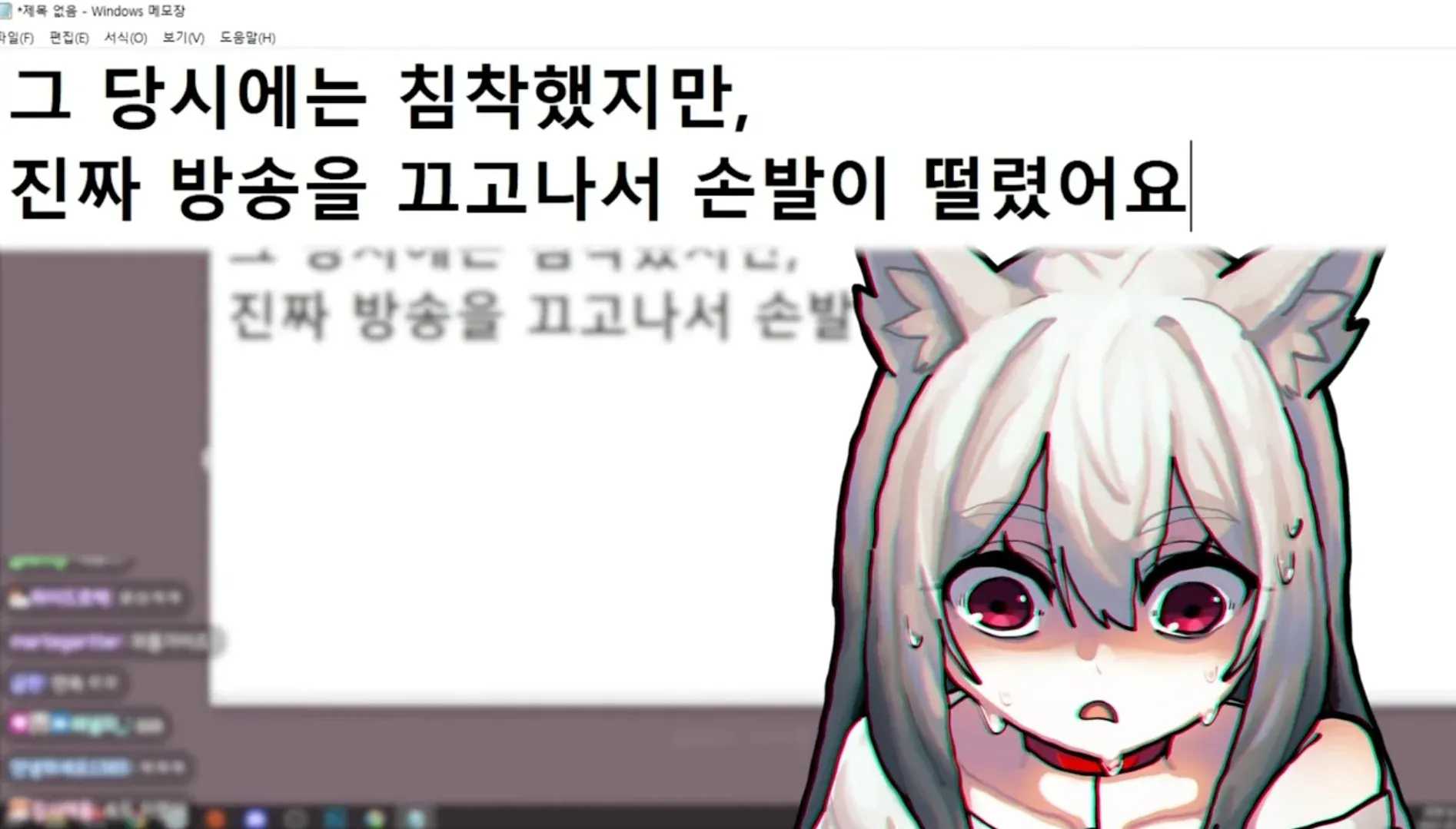 방송 중 야짤 테러를 당해 당황했던 스트리머의 후일담