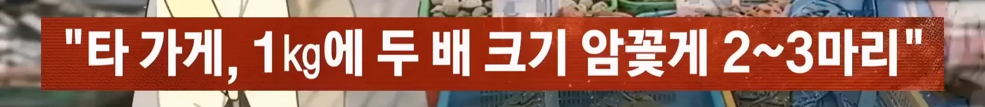 자갈치 시장 꽃게 크기 항의에 막말한 상인 사진