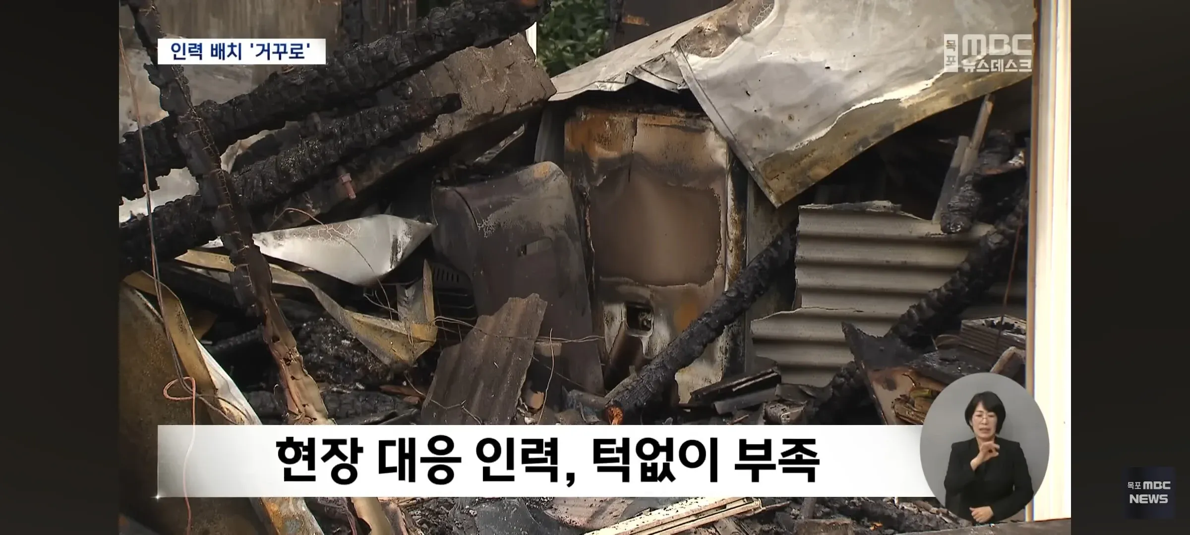 소방관 현장 대응 인력 부족 현황을 나타내는 그래프