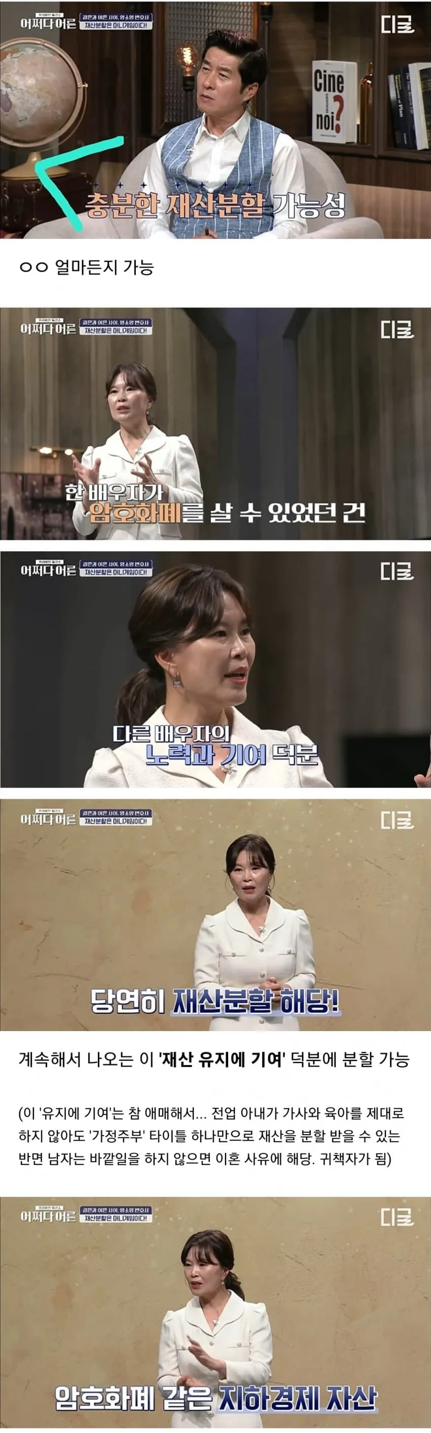 결혼과 이혼, 재산 분할 트렌드를 다룬 이미지