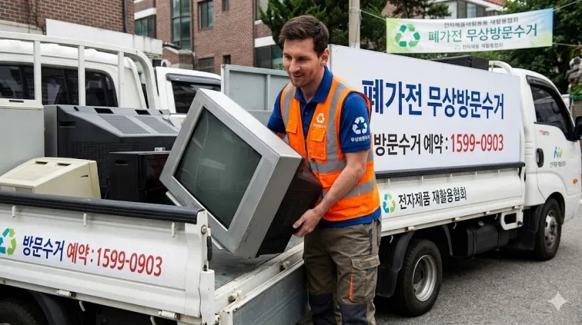폐가전 무상방문수거 예약 안내, 전화: 1599-0903