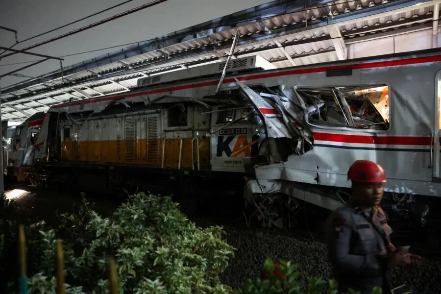 택시 사고로 인한 인도네시아 대참사 현장