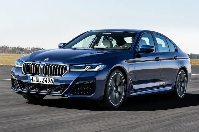 무리해서 BMW 구매한 결과를 나타내는 손상된 번호판