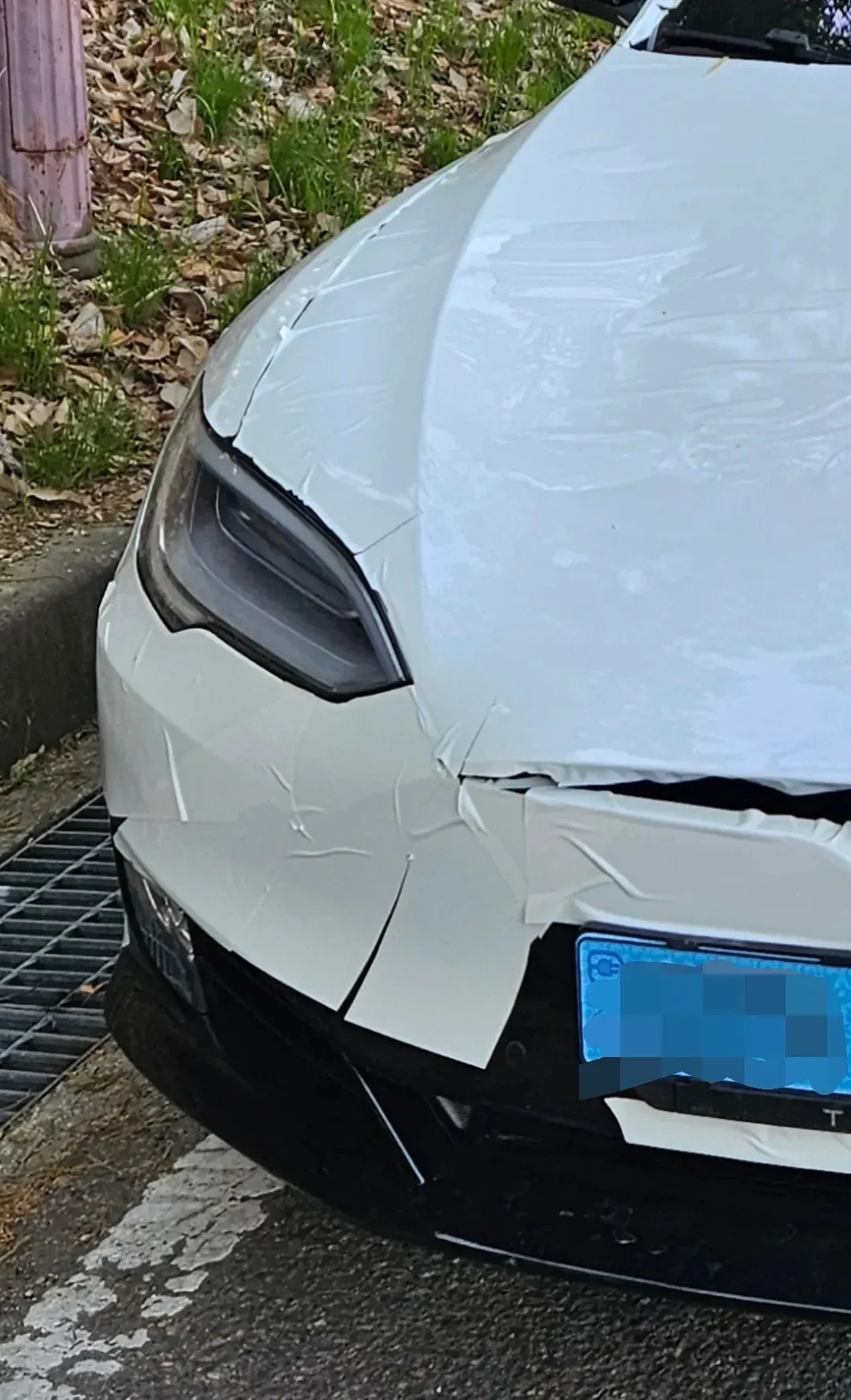 직접 랩핑한 테슬라 자동차