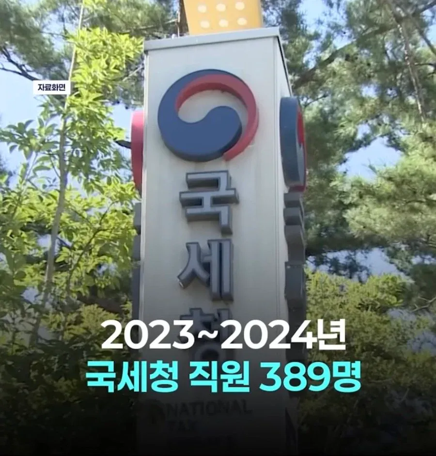 국세청 직원 389명의 결혼 전 활동 비교 통계 차트