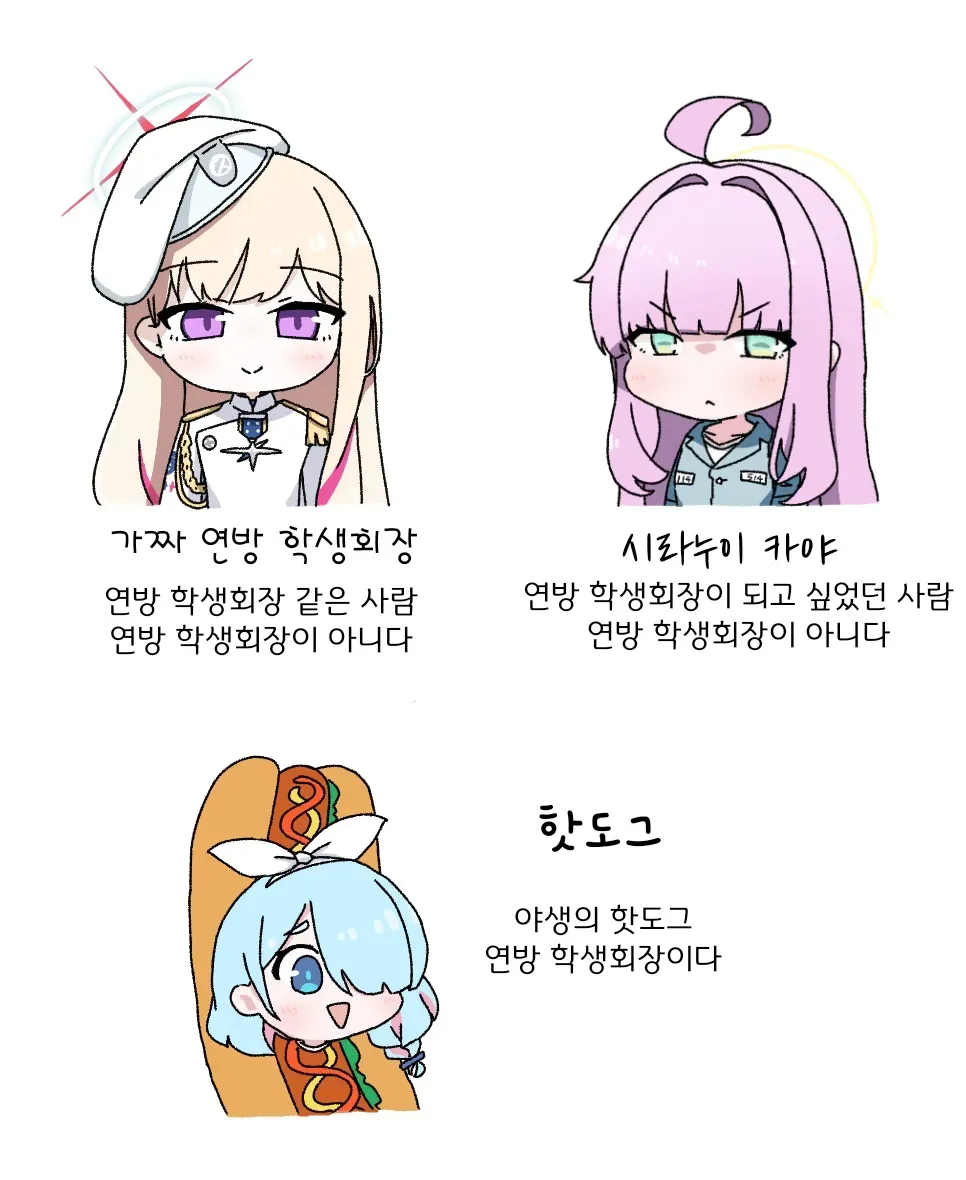 가짜 학생회장과 진짜 학생회장을 비교하는 밈 이미지