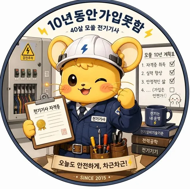 40살 전기기사의 10년 경력 기록과 자격증 취득, 안정적인 삶을 위한 계획표