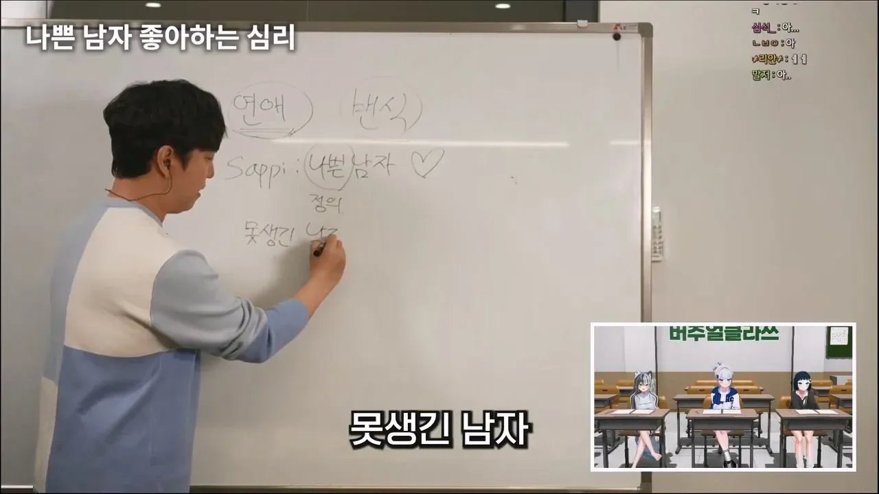 나쁜 남자를 좋아하는 여자들의 심리를 설명하는 텍스트