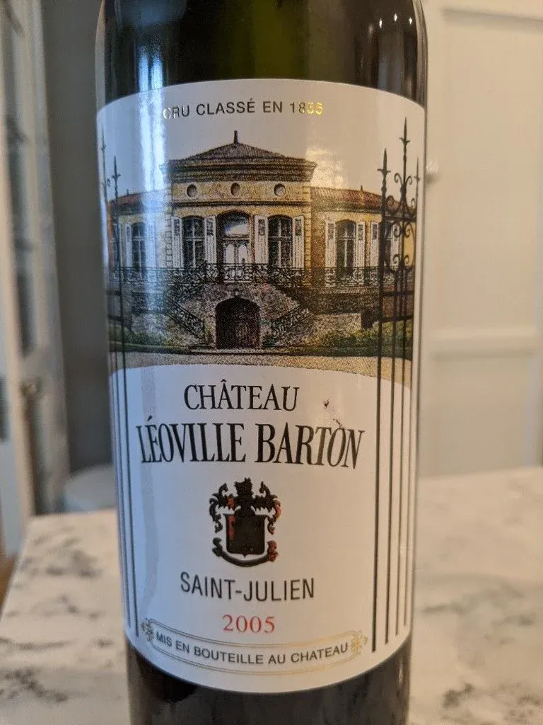 Château Léoville Barton 2005 Saint-Julien 와인 라벨