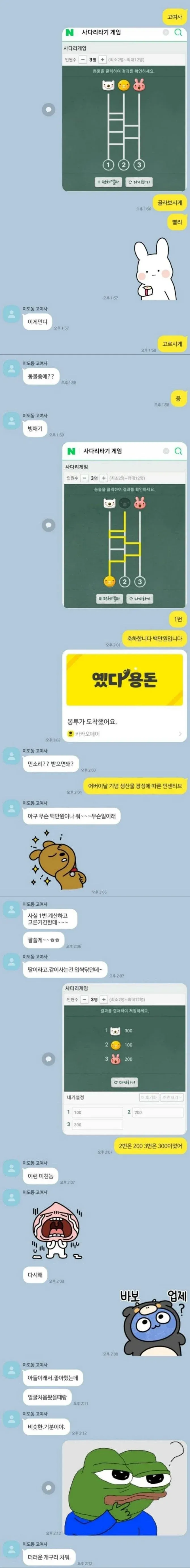 어버이날 용돈 주고 욕먹은 상황