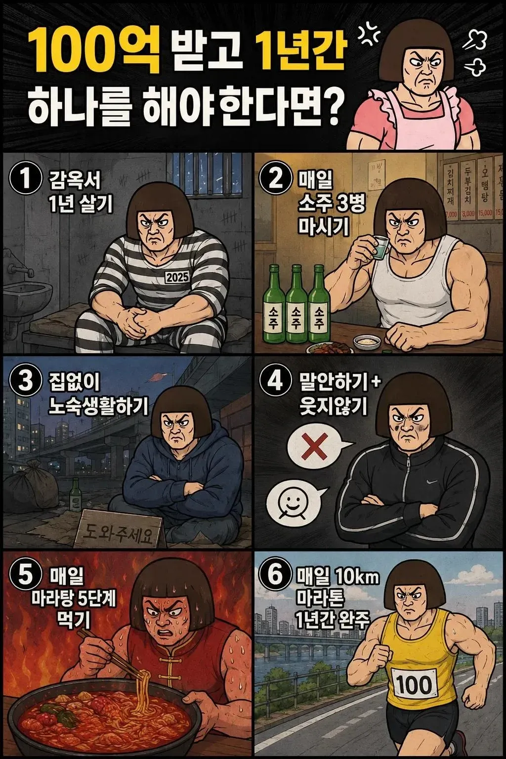 100억 챌린지: 1년간 지켜야 할 규칙 목록