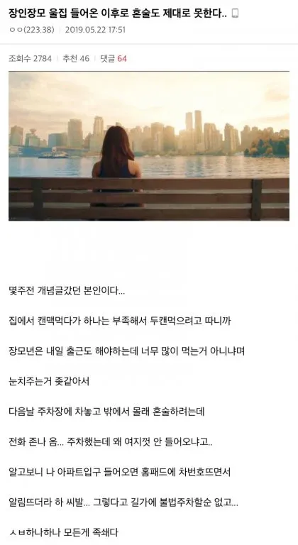장인장모 관련 가정 갈등에 대한 한국 커뮤니티 댓글 스크린샷