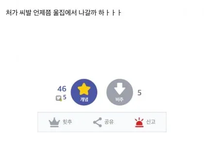 장인장모 독립 시점을 묻는 불만 댓글