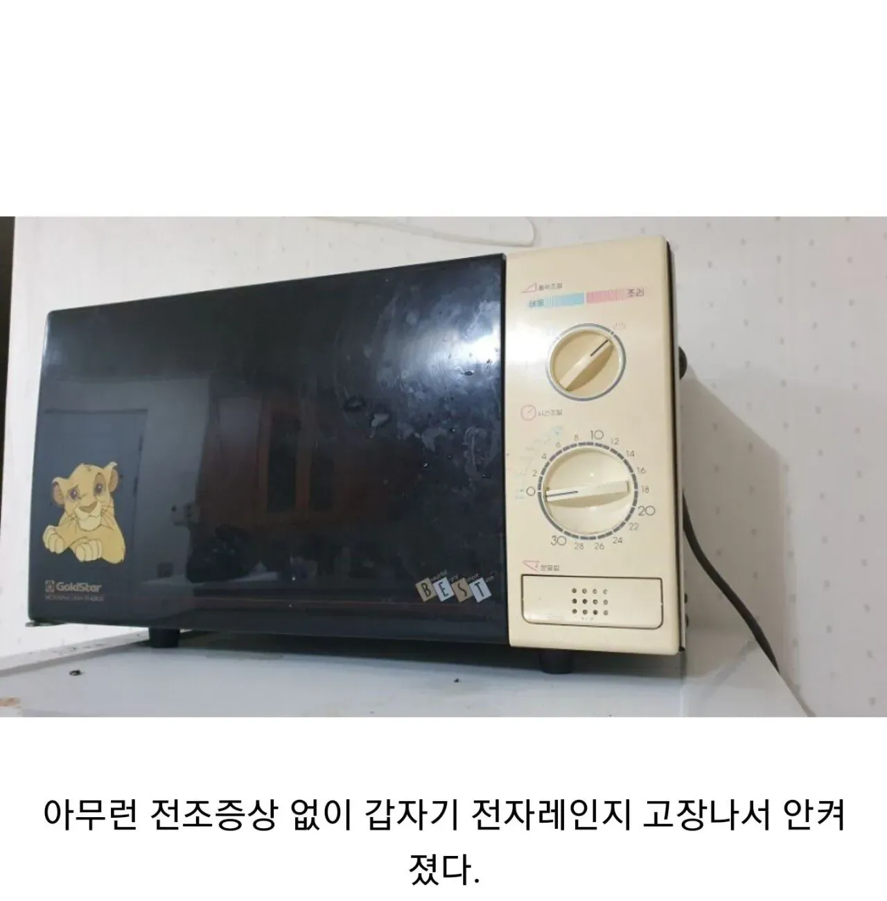 갑자기 고장난 국산 전자레인지 품질 비판 댓글