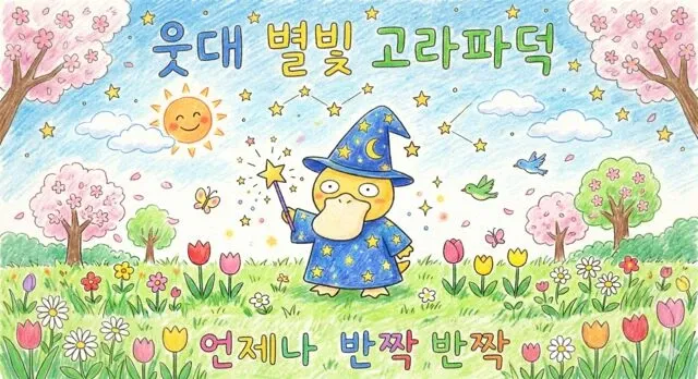 반짝반짝한 글자가 있는 현관매트