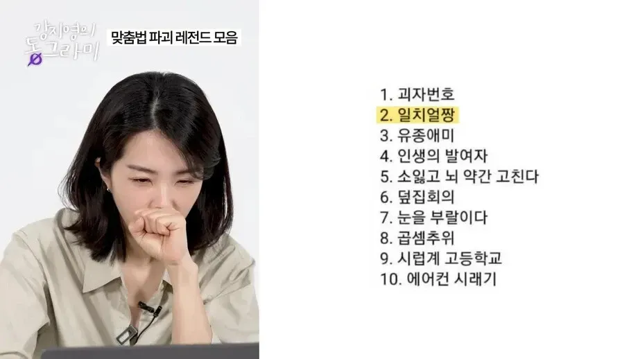맞춤법을 파괴한 인터넷 표현 레전드 Top10 목록