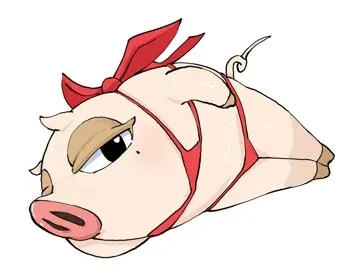 메이플스토리 주황버섯 캐릭터가 비키니를 입은 짤방