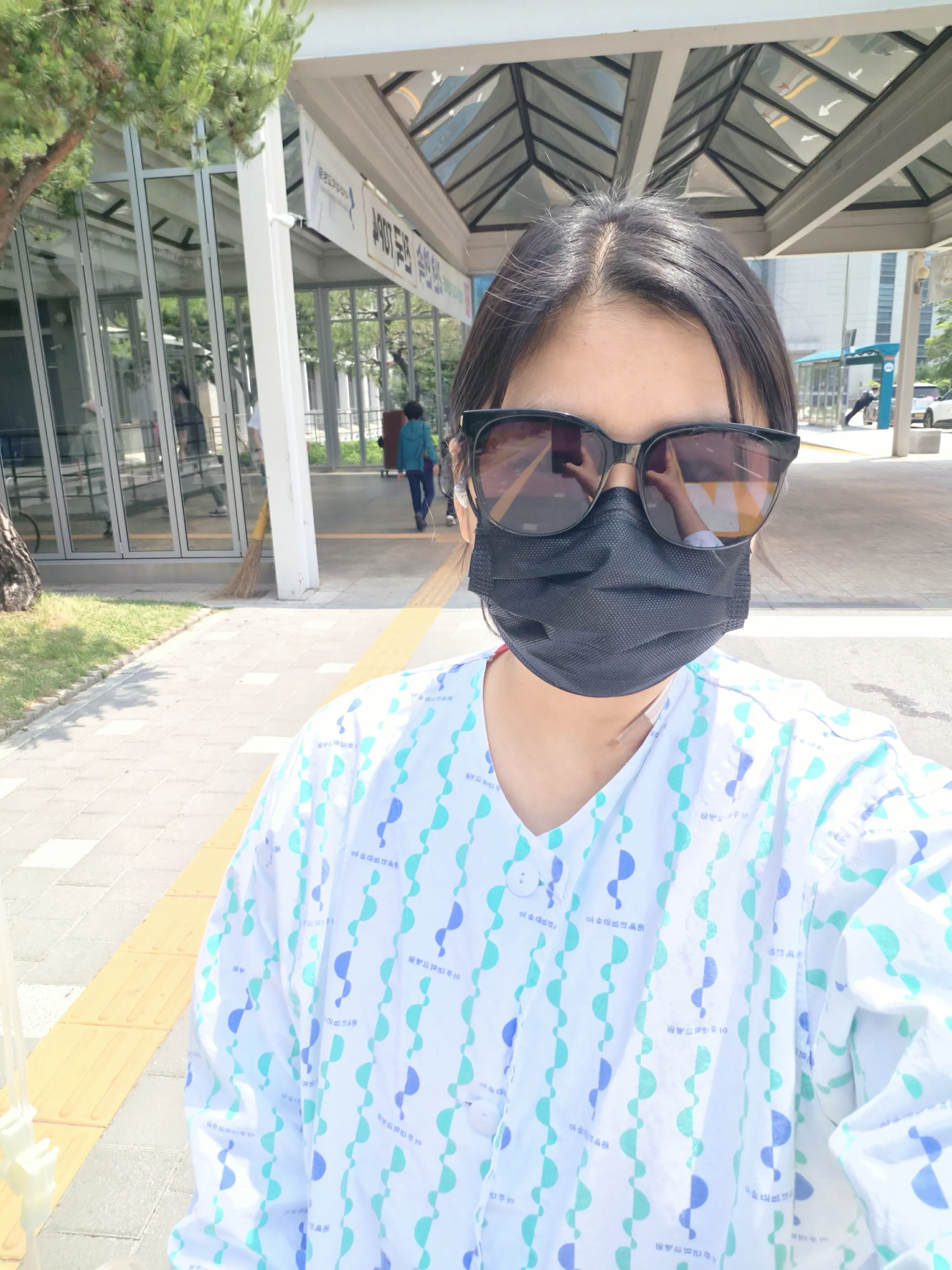 간이식 수술이 성공적으로 완료됨을 나타내는 화면