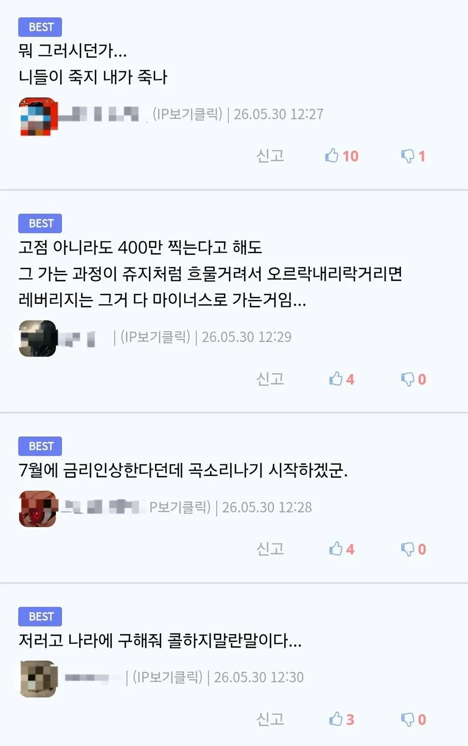 "삼성전자 레버리지 상품 출시로 증가한 차입금 투자의 위험성을 지적하는 댓글"